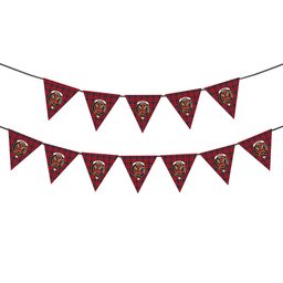 ScotsTee Shop Scottish Wishart Dress Modern Crest Tartan Triangle Flags Tartan Bunting, Pennants (12pcs)