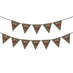 ScotsTee Shop Scottish Wilson Ancient Crest Tartan Triangle Flags Tartan Bunting, Pennants (12pcs)