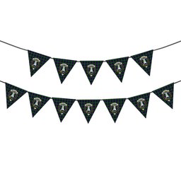 ScotsTee Shop Scottish MacCallum #2 Crest Tartan Triangle Flags Tartan Bunting, Pennants (12pcs)