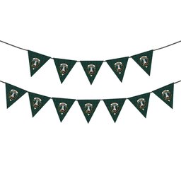 ScotsTee Shop Scottish McLean of Duart Hunting Modern Crest Tartan Triangle Flags Tartan Bunting, Pennants (12pcs)