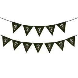 ScotsTee Shop Scottish McLean Hunting Crest Tartan Triangle Flags Tartan Bunting, Pennants (12pcs)