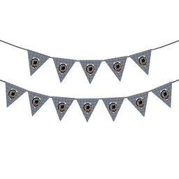 ScotsTee Shop Scottish Tweedie Crest Tartan Triangle Flags Tartan Bunting, Pennants (12pcs)