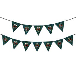 ScotsTee Shop Scottish MacLeod of Assynt Crest Tartan Triangle Flags Tartan Bunting, Pennants (12pcs)