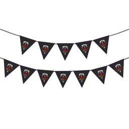 ScotsTee Shop Scottish Logan 1831 Crest Tartan Triangle Flags Tartan Bunting, Pennants (12pcs)