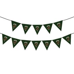 ScotsTee Shop Scottish MacAulay of Lewis Crest Tartan Triangle Flags Tartan Bunting, Pennants (12pcs)