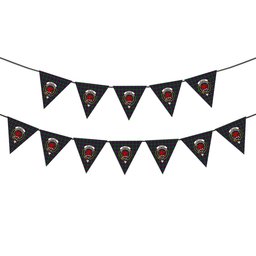 ScotsTee Shop Scottish Wilsons 150 Crest Tartan Triangle Flags Tartan Bunting, Pennants (12pcs)