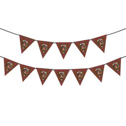 ScotsTee Shop Scottish Lumsden of Kintore Ancient Crest Tartan Triangle Flags Tartan Bunting, Pennants (12pcs)