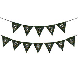 ScotsTee Shop Scottish Tennant 2 Crest Tartan Triangle Flags Tartan Bunting, Pennants (12pcs)