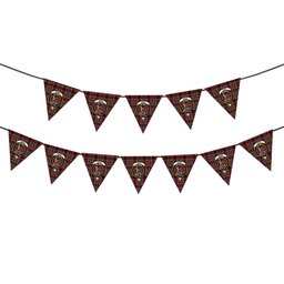 ScotsTee Shop Scottish Innes of Cowie Modern Crest Tartan Triangle Flags Tartan Bunting, Pennants (12pcs)