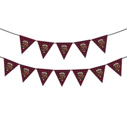 ScotsTee Shop Scottish Wishart Dress Crest Tartan Triangle Flags Tartan Bunting, Pennants (12pcs)