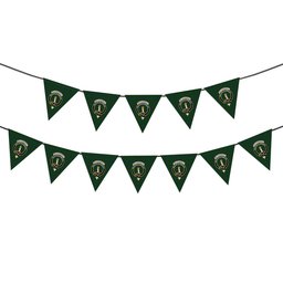 ScotsTee Shop Scottish MacKendrick Modern Crest Tartan Triangle Flags Tartan Bunting, Pennants (12pcs)