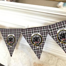 ScotsTee Shop Scottish Little Arisaid Modern Crest Tartan Triangle Flags Tartan Bunting, Pennants (12pcs)