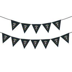 ScotsTee Shop Scottish MacCallum Crest Tartan Triangle Flags Tartan Bunting, Pennants (12pcs)