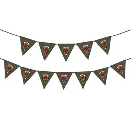 ScotsTee Shop Scottish Wilson Janet Ancient Clan Crest Tartan Triangle Flags Tartan Bunting, Pennants (12pcs)