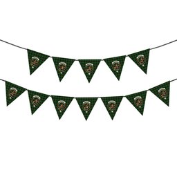 ScotsTee Shop Scottish MacAuley of Lewis Crest Tartan Triangle Flags Tartan Bunting, Pennants (12pcs)