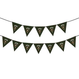 ScotsTee Shop Scottish Matheson Hunting Highland Crest Tartan Triangle Flags Tartan Bunting, Pennants (12pcs)