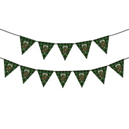 ScotsTee Shop Scottish McAuley of Lewis Ancient Crest Tartan Triangle Flags Tartan Bunting, Pennants (12pcs)