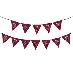 ScotsTee Shop Scottish Wishart Crest Tartan Triangle Flags Tartan Bunting, Pennants (12pcs)