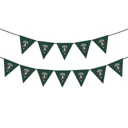ScotsTee Shop Scottish McCallum Ancient Crest Tartan Triangle Flags Tartan Bunting, Pennants (12pcs)