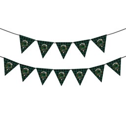 ScotsTee Shop Scottish McArthur-Fox Hunting Modern Crest Tartan Triangle Flags Tartan Bunting, Pennants (12pcs)