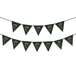 ScotsTee Shop Scottish Ogilvie of Inverarity Wilsons_ Crest Tartan Triangle Flags Tartan Bunting, Pennants (12pcs)