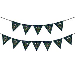 ScotsTee Shop Scottish MacIntyre Hunting Modern Crest Tartan Triangle Flags Tartan Bunting, Pennants (12pcs)