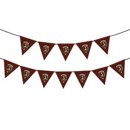 ScotsTee Shop Scottish MacQuarrie 7 Crest Tartan Triangle Flags Tartan Bunting, Pennants (12pcs)