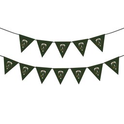 ScotsTee Shop Scottish Shaw of Tordarroch Green Hunting Crest Tartan Triangle Flags Tartan Bunting, Pennants (12pcs)