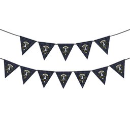 ScotsTee Shop Scottish Malcolm of Berwick Modern Crest Tartan Triangle Flags Tartan Bunting, Pennants (12pcs)