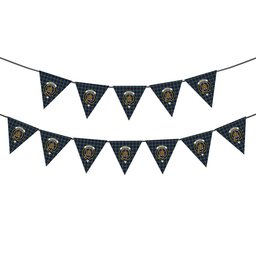 ScotsTee Shop Scottish MacKenzie Hunting Green Crest Tartan Triangle Flags Tartan Bunting, Pennants (12pcs)