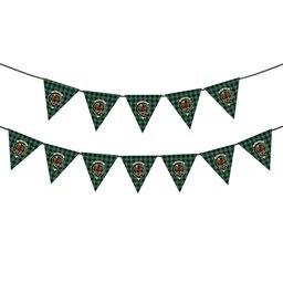 ScotsTee Shop Scottish Spottiswood Crest Tartan Triangle Flags Tartan Bunting, Pennants (12pcs)