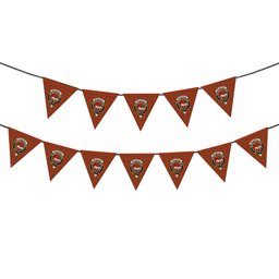 ScotsTee Shop Scottish MacDonald of Sleat Ancient Crest Tartan Triangle Flags Tartan Bunting, Pennants (12pcs)