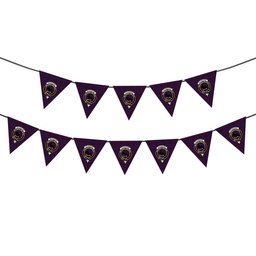 ScotsTee Shop Scottish Rutherford John Crest Tartan Triangle Flags Tartan Bunting, Pennants (12pcs)