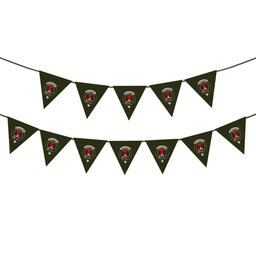 ScotsTee Shop Scottish MacCracken Hunting Crest Tartan Triangle Flags Tartan Bunting, Pennants (12pcs)
