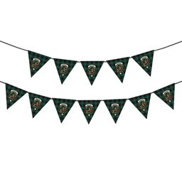 ScotsTee Shop Scottish McAuley of Lewis Modern Crest Tartan Triangle Flags Tartan Bunting, Pennants (12pcs)