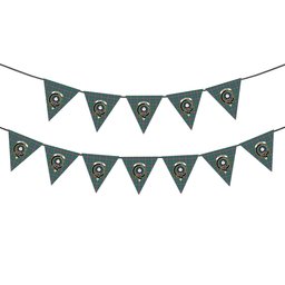 ScotsTee Shop Scottish Pitcairn Hunting Ancient Crest Tartan Triangle Flags Tartan Bunting, Pennants (12pcs)