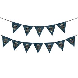 ScotsTee Shop Scottish McCorquodale Ancient Crest Tartan Triangle Flags Tartan Bunting, Pennants (12pcs)