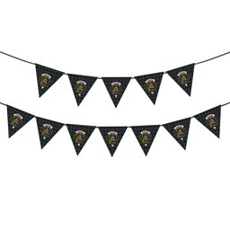 ScotsTee Shop Scottish MacKenzie Morgan Crest Tartan Triangle Flags Tartan Bunting, Pennants (12pcs)