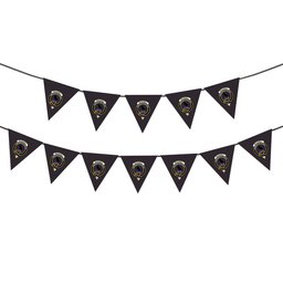 ScotsTee Shop Scottish McDonell of Glengarry Crest Tartan Triangle Flags Tartan Bunting, Pennants (12pcs)