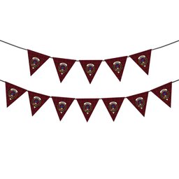 ScotsTee Shop Scottish Stirling of Keir Crest Tartan Triangle Flags Tartan Bunting, Pennants (12pcs)