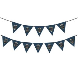 ScotsTee Shop Scottish MacCorquodale Crest Tartan Triangle Flags Tartan Bunting, Pennants (12pcs)