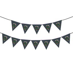 ScotsTee Shop Scottish McArthur of Milton Ancient Crest Tartan Triangle Flags Tartan Bunting, Pennants (12pcs)