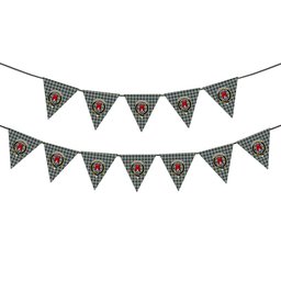 ScotsTee Shop Scottish McNaughton Dress Crest Tartan Triangle Flags Tartan Bunting, Pennants (12pcs)