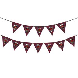 ScotsTee Shop Scottish Laing Artefact Modern Crest Tartan Triangle Flags Tartan Bunting, Pennants (12pcs)