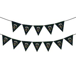 ScotsTee Shop Scottish Jamieson Crest Tartan Triangle Flags Tartan Bunting, Pennants (12pcs)