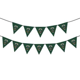 ScotsTee Shop Scottish Morrison Hunting Ancient Crest Tartan Triangle Flags Tartan Bunting, Pennants (12pcs)