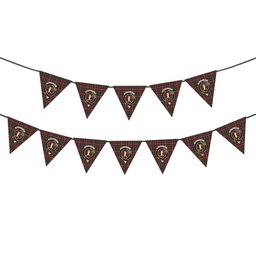 ScotsTee Shop Scottish MacCulloch Ancient Crest Tartan Triangle Flags Tartan Bunting, Pennants (12pcs)