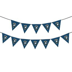 ScotsTee Shop Scottish Ramsay Blue Ancient Crest Tartan Triangle Flags Tartan Bunting, Pennants (12pcs)