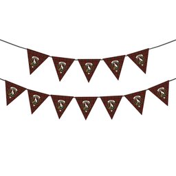 ScotsTee Shop Scottish Hunter USA Crest Tartan Triangle Flags Tartan Bunting, Pennants (12pcs)