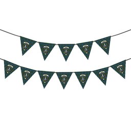ScotsTee Shop Scottish McCoy Ancient Crest Tartan Triangle Flags Tartan Bunting, Pennants (12pcs)